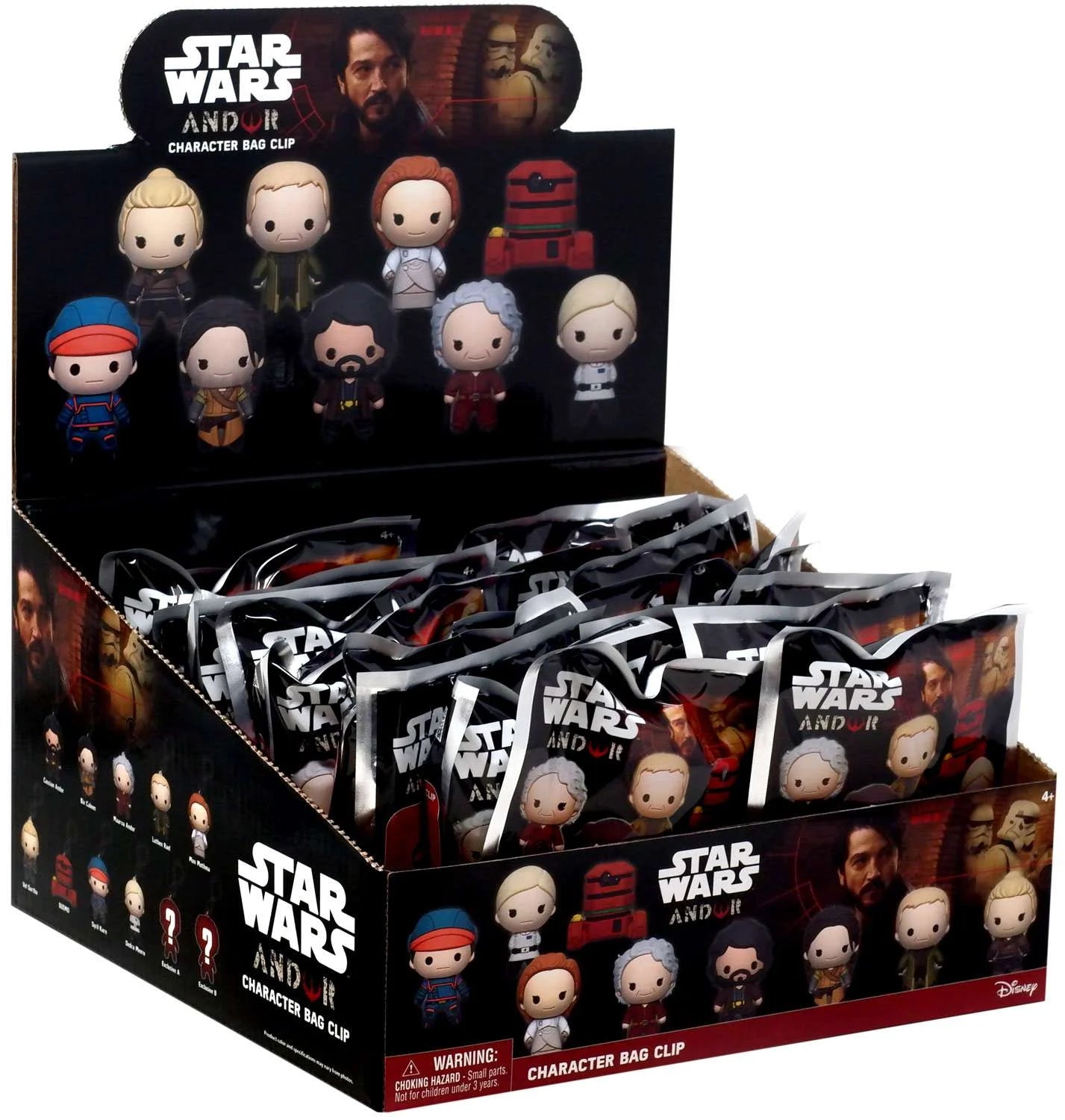 Star Wars Andor 3D Foam Bag Clip – Blind Bag Collectible Keychain | Cassian, Bix, Mon Mothma & More