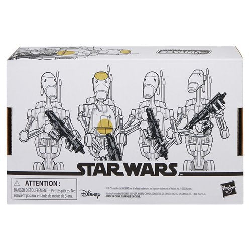 (PRE-ORDER · SHIPS FEB 2026) Star Wars The Vintage Collection Battle Droid 4-Pack | The Phantom Menace | Hasbro Kenner