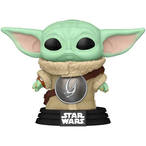 (In hand) Funko Pop! Star Wars Mandalorian & Grogu Movie Grogu with Crest #819