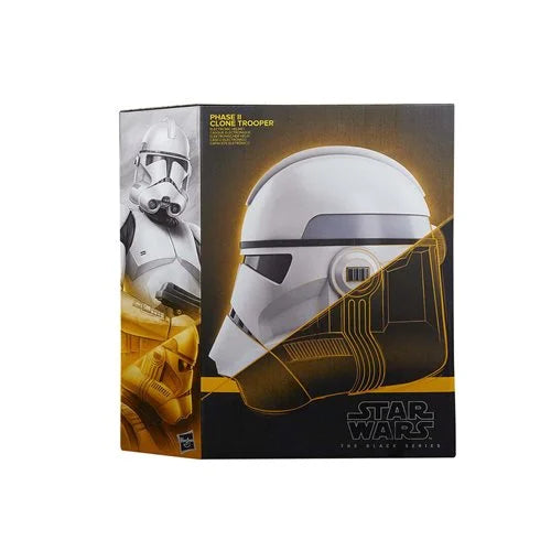 Star Wars The Black Series Phase II Clone Trooper Premium Electronic Helmet – Prop Replica (Hasbro)