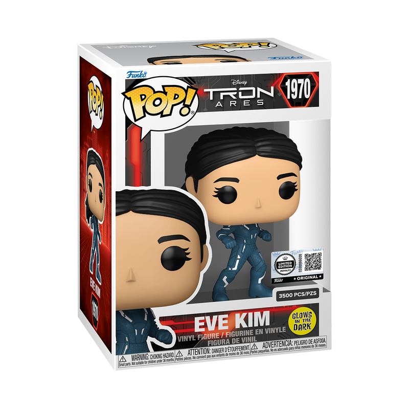 (FREE SHIPPING) Funko Pop! Eve Kim (Glow) โ Tron: Ares | Limited Edition 3500 pcs | UV Protector Included -IN HAND
