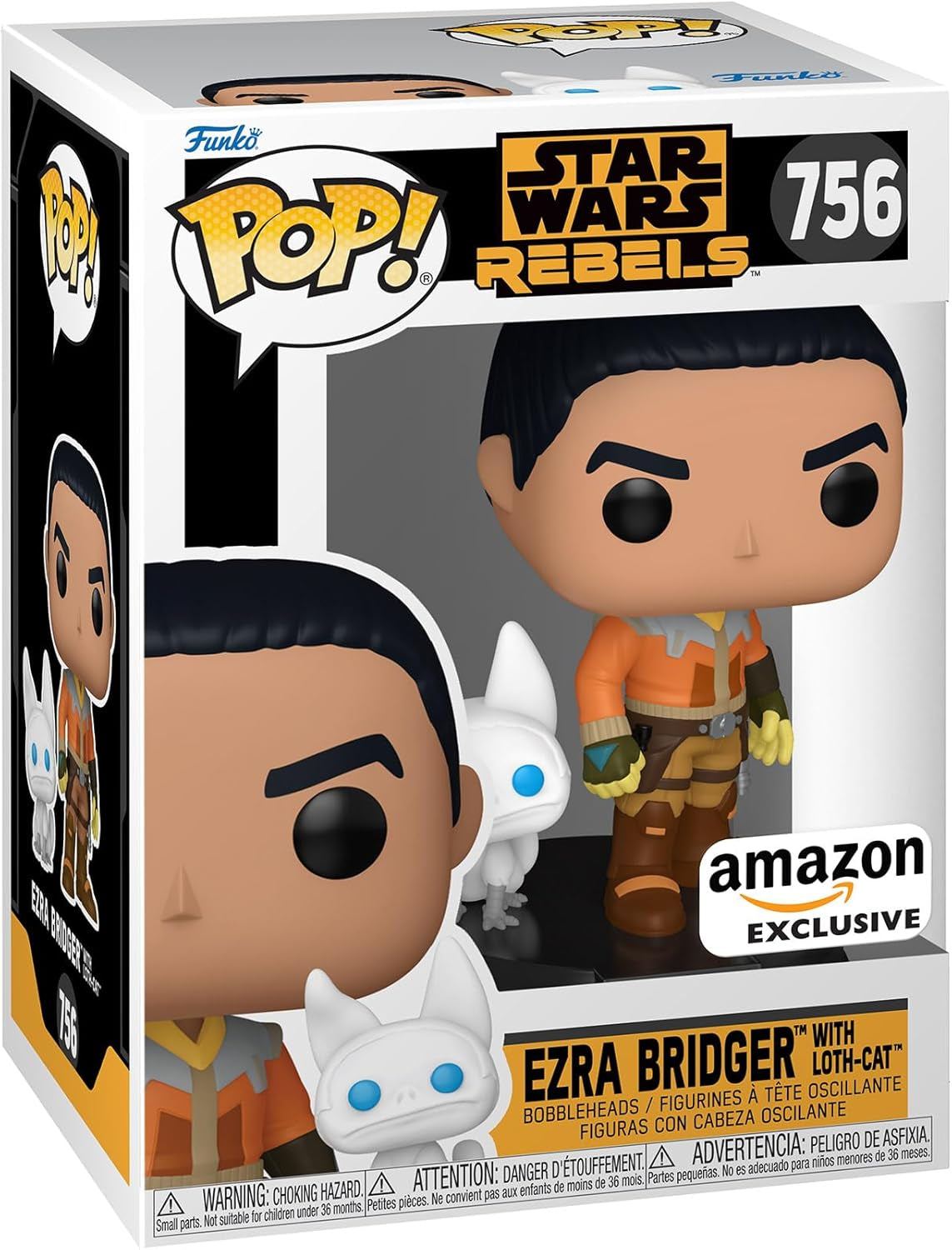 Funko Pop Ezra Bridger with Loth-Cat #756 – Star Wars Rebels (FREE SHIPPING)