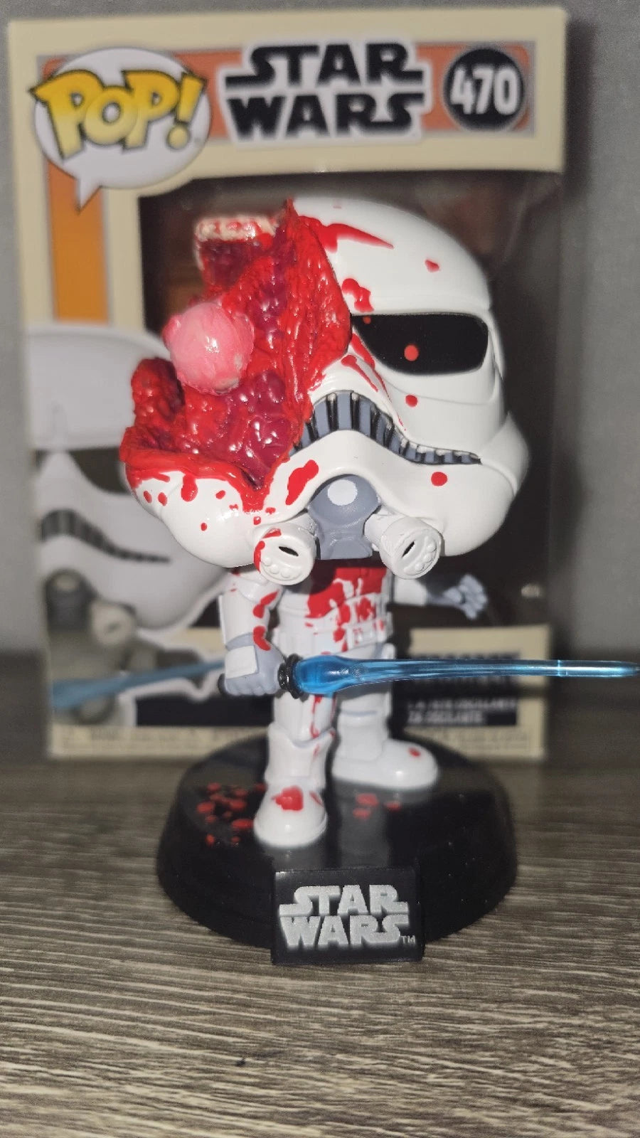 Pop Of The Dead Customs Battle-Damaged Concept Stormtrooper Funko Pop! #470 | Creative Corner Exclusive