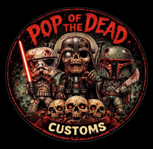 Pop Of The Dead Customs Battle-Damaged Mandalorian Funko Pop! #326 | Creative Corner Exclusive