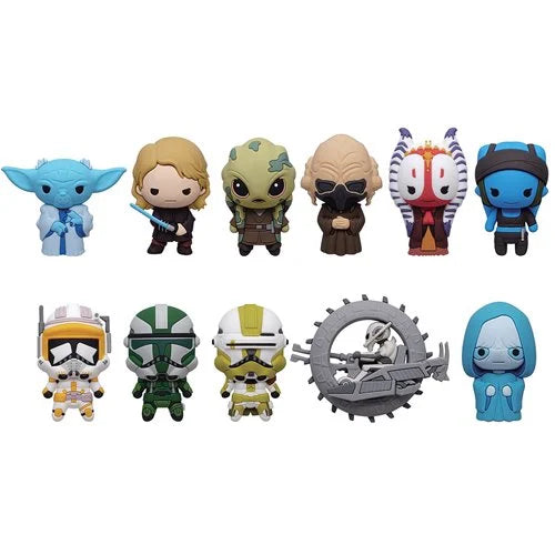 Star Wars Figural Bag Clip Series – Mystery Collectible Keychain | Luke, Yoda, Clone Troopers & More