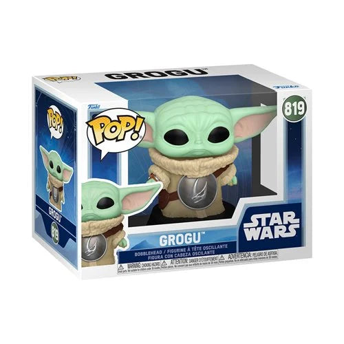 (In hand) Funko Pop! Star Wars Mandalorian & Grogu Movie Grogu with Crest #819