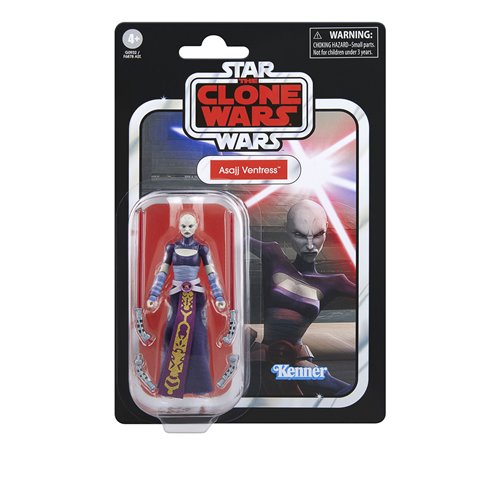 Star Wars The Vintage Collection Asajj Ventress – Clone Wars 3.75” Action Figure | Kenner Carded