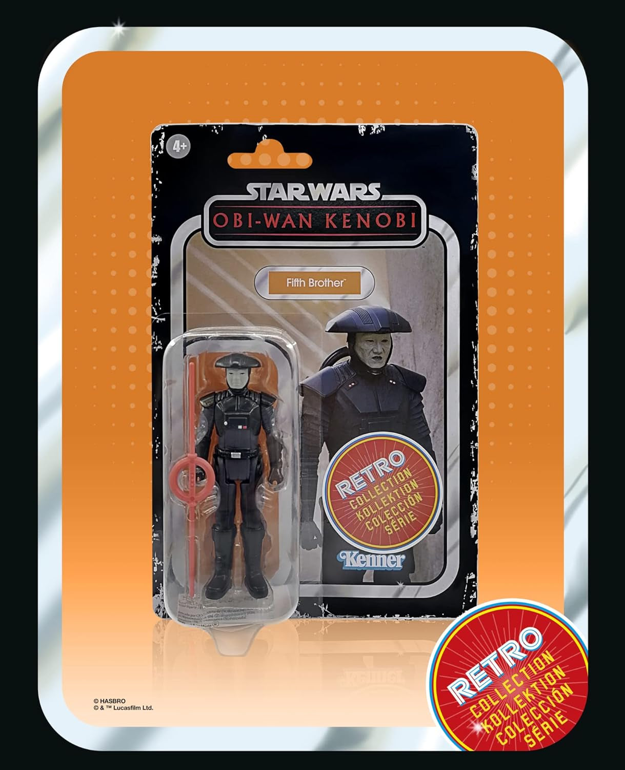 Retro Collection Fifth Brother Toy 3.75-Inch-Scale Obi-Wan Kenobi Collectible Action Figure Toys for Kids Ages 4 and Up (INCLUDES SHIPPING)