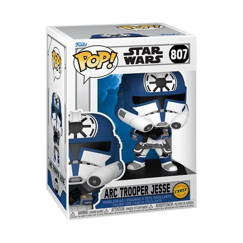 Star Wars The Clone Wars ARC Trooper Jesse Funko Pop! #807 CHASE (PRE-ORDER Ships OCT 2025) (WITH PROTECTOR)