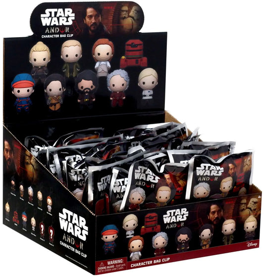 Star Wars Andor 3D Foam Bag Clip – Blind Bag Collectible Keychain - 3 BAG BUNDLE