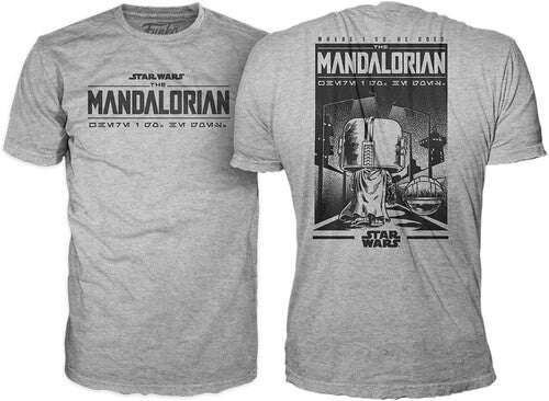 FUNKO POP! & TEE – STAR WARS THE MANDALORIAN GROGU WITH COOKIE – T-SHIRT BUNDLE (SIZE S)