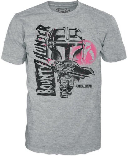 Funko Boxed Tee Star Wars The Mandalorian Mando Graphic T-Shirt Size L The Mandalorian & Grogu Movie