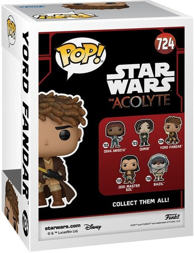 STAR WARS THE ACOLYTE FUNKO POP 4-PACK BUNDLE | YORD FANDAR 724, OSHA ANISEYA 722, JEDI MASTER SOL 725, BAZIL 726