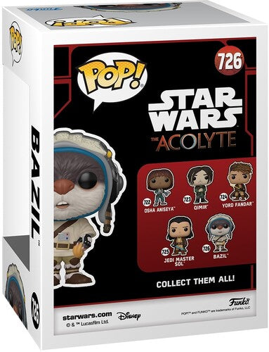 STAR WARS THE ACOLYTE FUNKO POP 4-PACK BUNDLE | YORD FANDAR 724, OSHA ANISEYA 722, JEDI MASTER SOL 725, BAZIL 726
