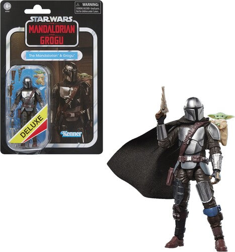 (PRE-ORDER/APRIL SHIP) Hasbro Star Wars The Vintage Collection – The Mandalorian & Grogu Deluxe Figure (3.75” TVC)