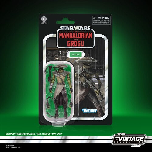 Star Wars The Mandalorian and Grogu Vintage Collection Embo Action Figure VC-Style 3.75-Inch Figure