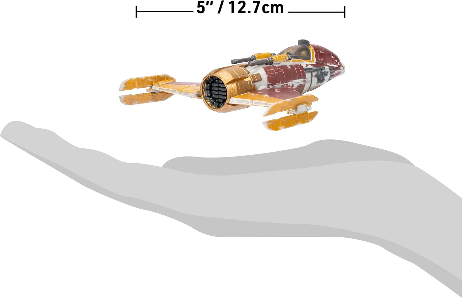 Star Wars Micro Galaxy Squadron Fiend Fighter - 5-Inch Vehicle with 1-Inch Micro Figure Accessory