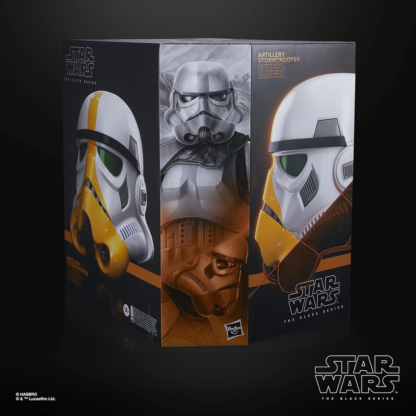 the Black Series the Mandalorian Artillery Stormtrooper Premium Electronic Helmet (INCLUDES SHIPPING)