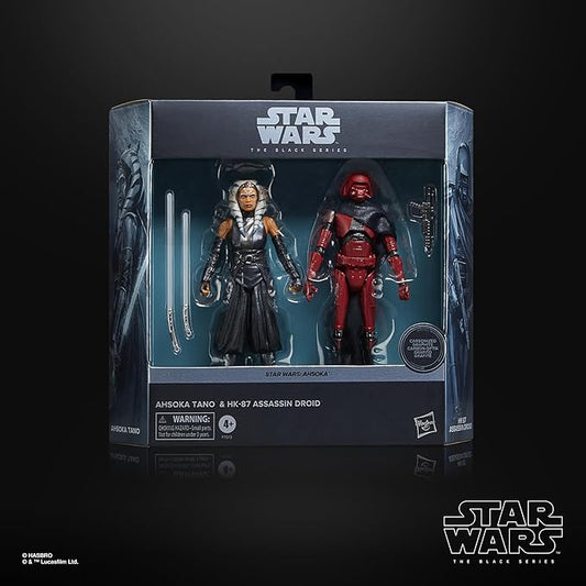 Star Wars The Black Series Ahsoka Tano & HK-87 Assassin Droid 6-Inch Action Figure 2-Pack | Hasbro 2023 | Star Wars: Ahsoka Disney+ Collector Set