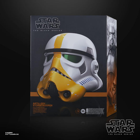 the Black Series the Mandalorian Artillery Stormtrooper Premium Electronic Helmet (INCLUDES SHIPPING)