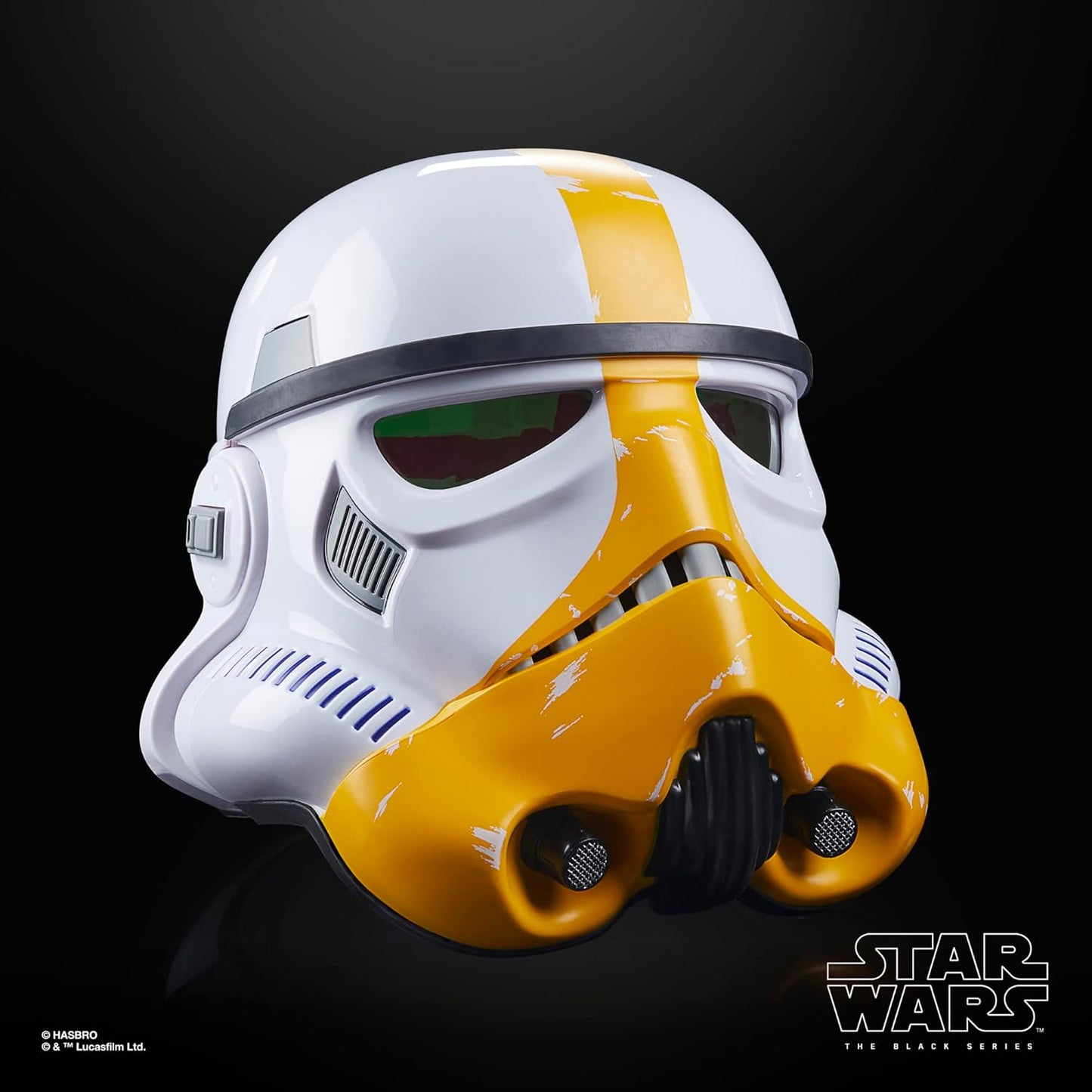 the Black Series the Mandalorian Artillery Stormtrooper Premium Electronic Helmet (INCLUDES SHIPPING)