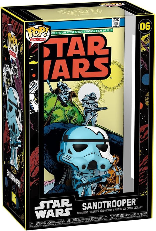 Funko Pop Comic Cover Star Wars Sandtrooper #31 (1977) Vinyl Figure with Protective Case Display