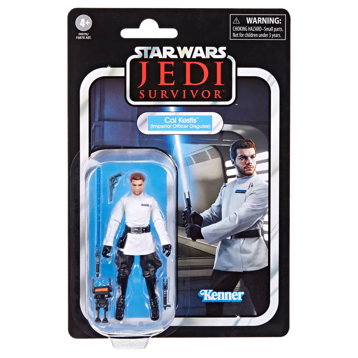 Hasbro Star Wars The Vintage Collection Cal Kestis (Imperial Officer Disguise) 3.75” Action Figure | Jedi Survivor | Kenner Carded