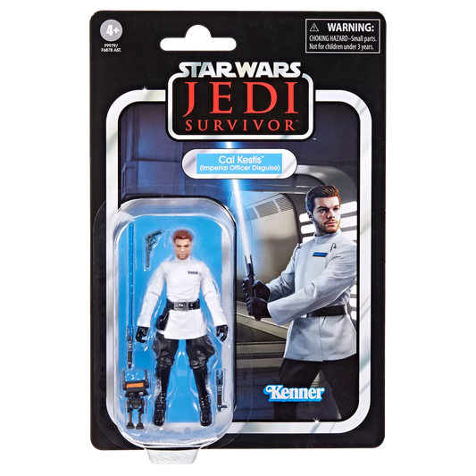 Hasbro Star Wars The Vintage Collection Cal Kestis (Imperial Officer Disguise) 3.75” Action Figure | Jedi Survivor | Kenner Carded