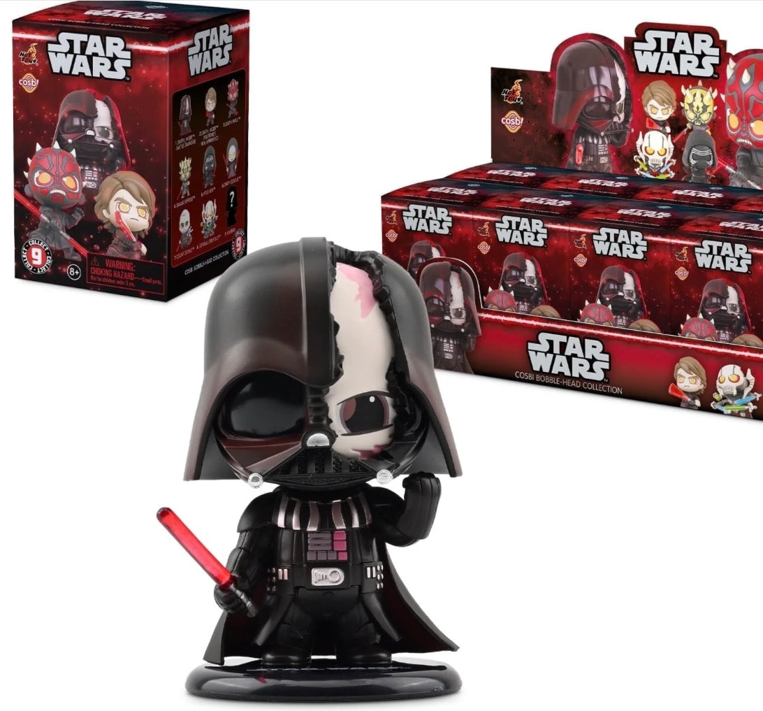 Star Wars Dark Side Mini Figures Blind Box Set | Cosbi by Hot Toys | Darth Vader, Maul, Grievous Sith Collection
