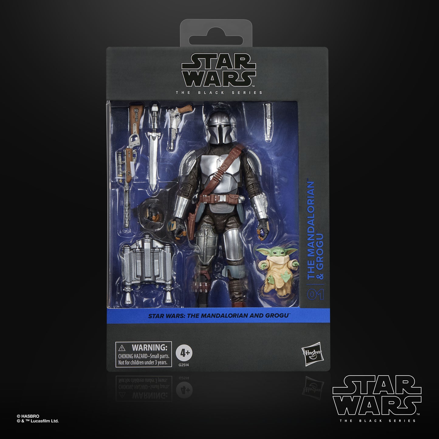 Star Wars Black Series Mandalorian & Grogu Movie Deluxe 6-Inch Action Figure Set