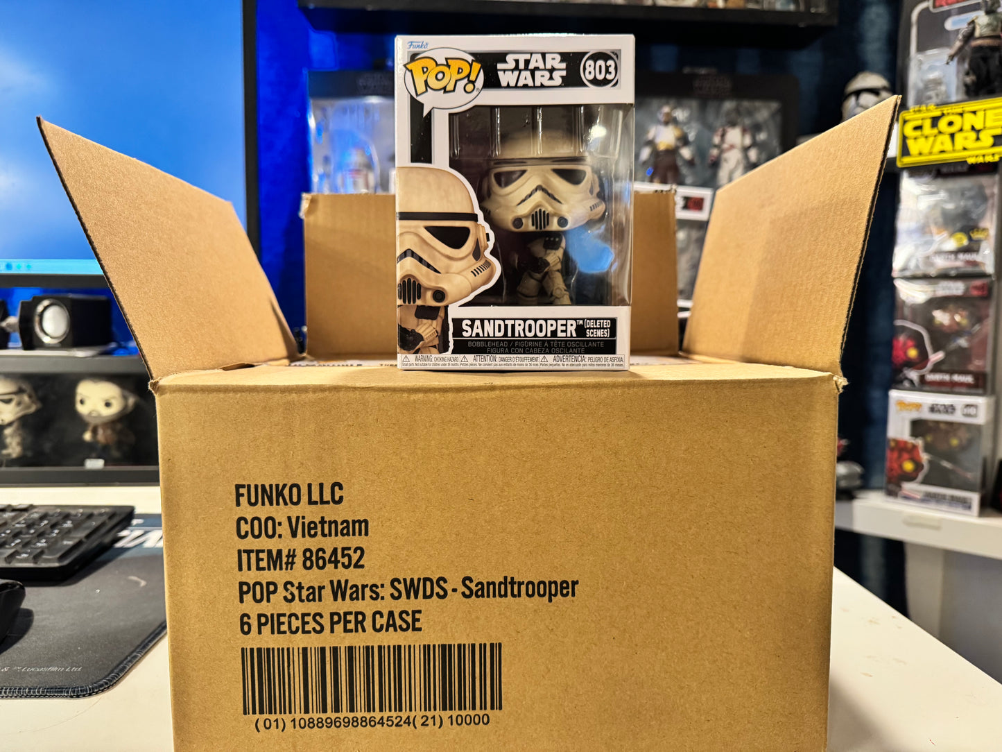 (WHOLE CASE – 6 PCS) Star Wars Episode IV A New Hope Sandtrooper (Deleted Scenes) Funko Pop! #803 – Original Factory Sealed Case