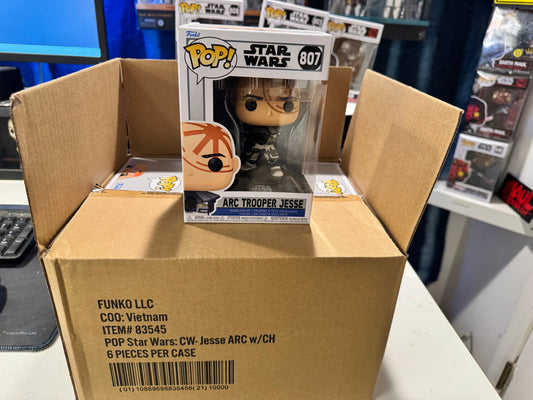 (WHOLESALE CASE) Funko Pop Star Wars ARC Trooper Jesse #807 – 6 PCS Sealed – No Chase – OG Shipper