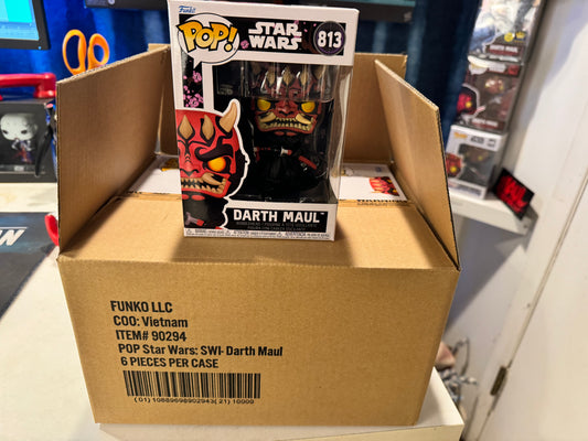 (WHOLESALE CASE 6 PCS) Funko Pop! Star Wars #813 Darth Maul – Star Wars Impressions – Factory Sealed Case – In Hand Ready to Ship