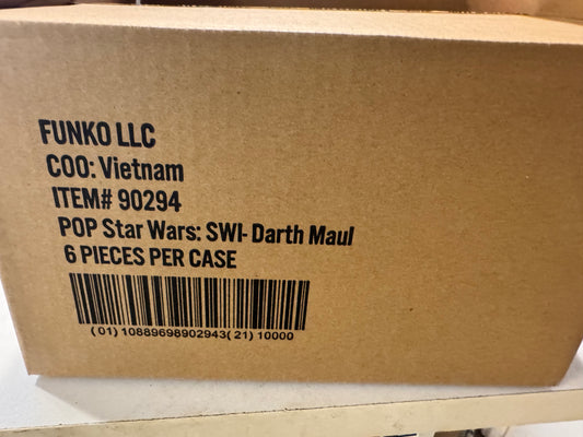 (WHOLESALE CASE 6 PCS) Funko Pop! Star Wars #813 Darth Maul – Star Wars Impressions – Factory Sealed Case – In Hand Ready to Ship