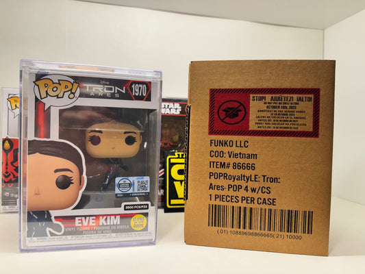 (FREE SHIPPING) Funko Pop! Eve Kim (Glow) – Tron: Ares | Limited Edition 3500 pcs | UV Protector Included - IN HAND