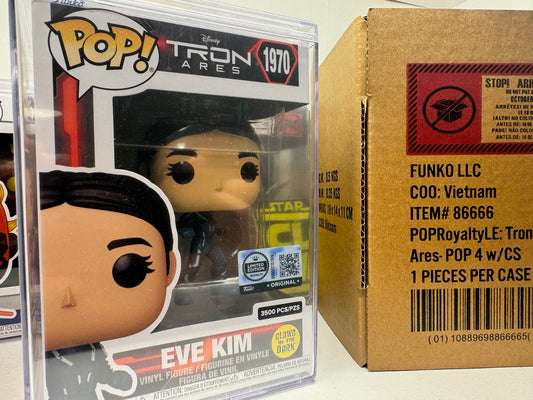 (FREE SHIPPING) Funko Pop! Eve Kim (Glow) – Tron: Ares | Limited Edition 3500 pcs | UV Protector Included -IN HAND