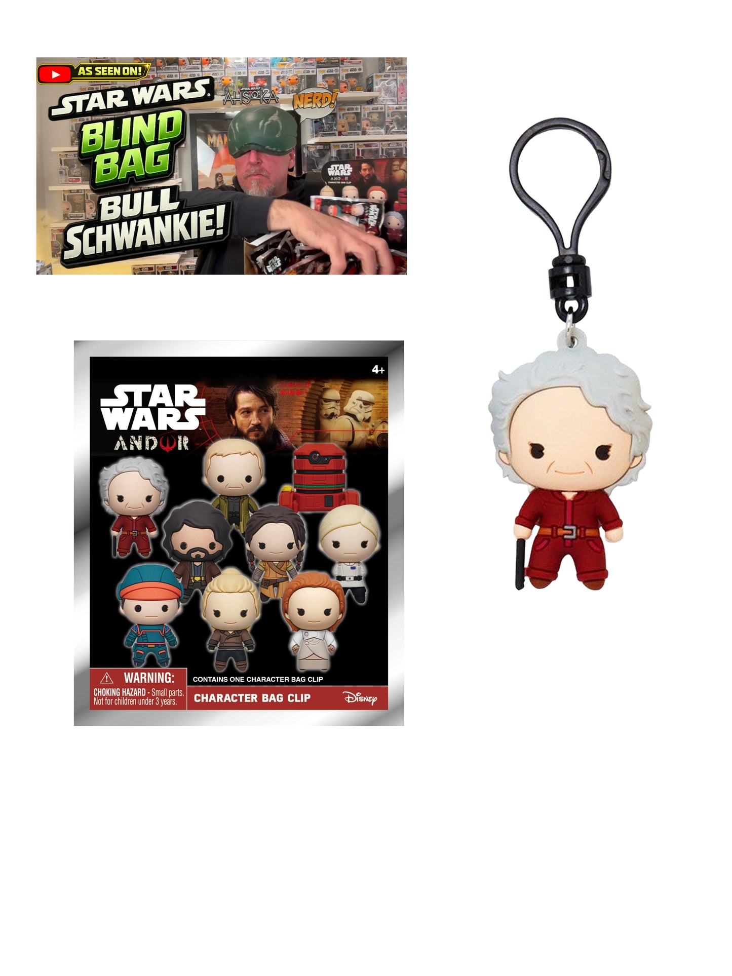 Star Wars Andor Maarva Loose Blind Bag Clip Monogram Keychain