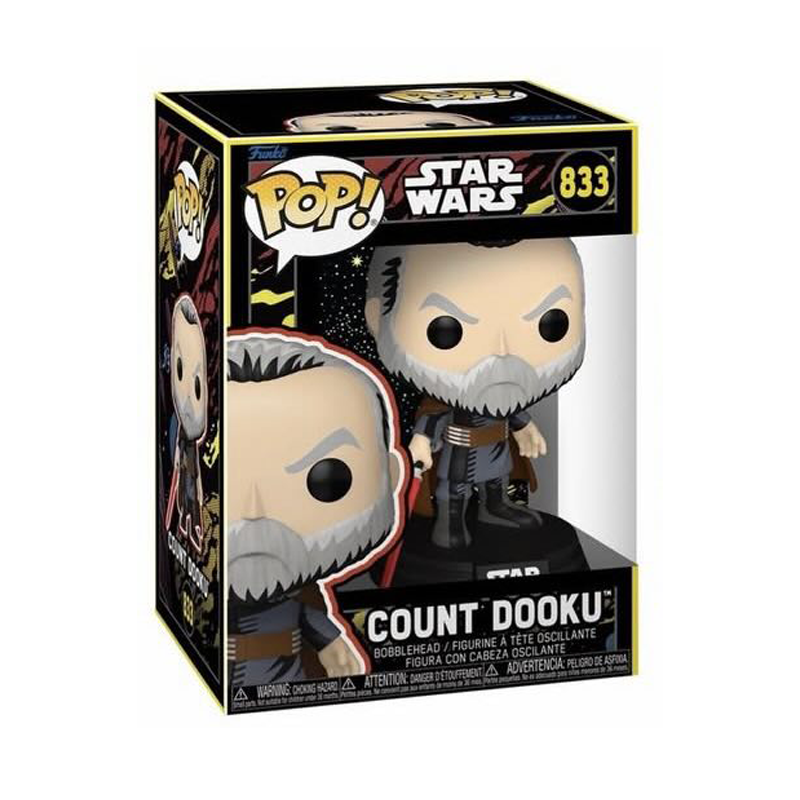Funko Pop! Star Wars Count Dooku #833 Retro Series Vinyl Figure---
