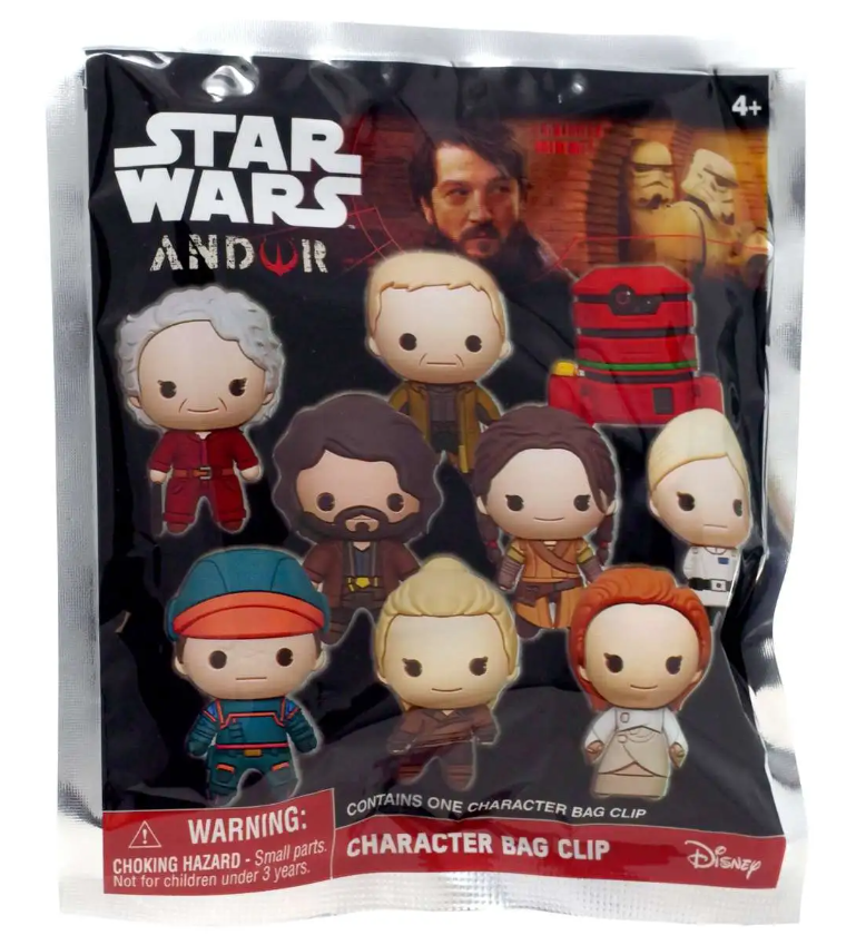 Star Wars Andor 3D Foam Bag Clip – Blind Bag Collectible Keychain - 3 BAG BUNDLE