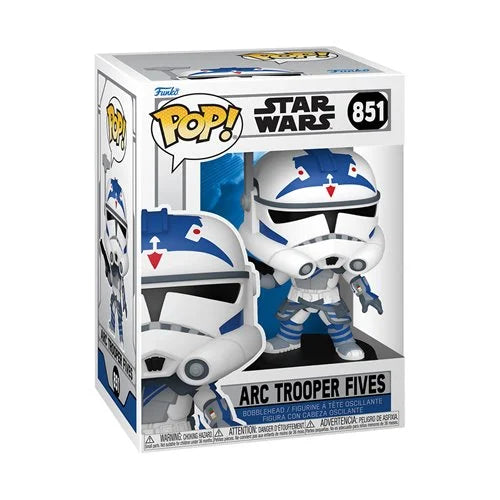 STAR WARS FUNKO POP CLONE COMMANDER FIVES #851 (ANIMATED SERIES) — PRE-ORDER