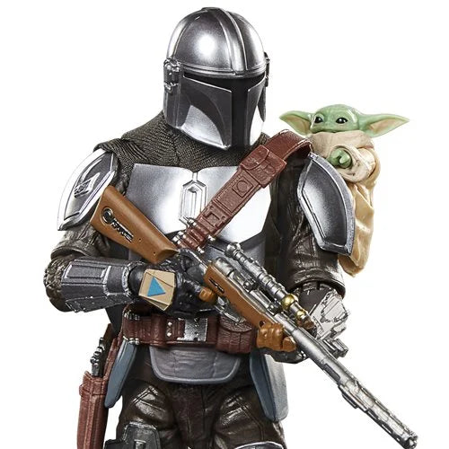 Star Wars Black Series Mandalorian & Grogu Movie Deluxe 6-Inch Action Figure Set