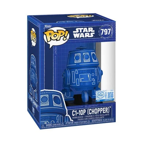 STAR WARS C1-10P (CHOPPER) BLUEPRINT FUNKO POP! VINYL FIGURE #797 | ENTERTAINMENT EARTH EXCLUSIVE