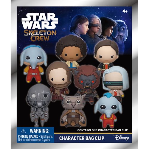 Star Wars Skeleton Crew 3D Foam Bag Clip Random 6-Pack – Monogram Collectibles – Pre-Order
