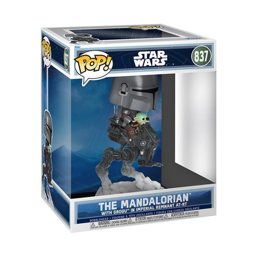 Funko Pop! Ride #837 The Mandalorian with Grogu Imperial Remnant AT-RT Deluxe Star Wars Mandalorian & Grogu