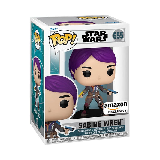 Funko Pop Sabine Wren #655 – Star Wars Rebels Amazon Exclusive Bobble-Head Vinyl Figure (WITH PROTECTOR)