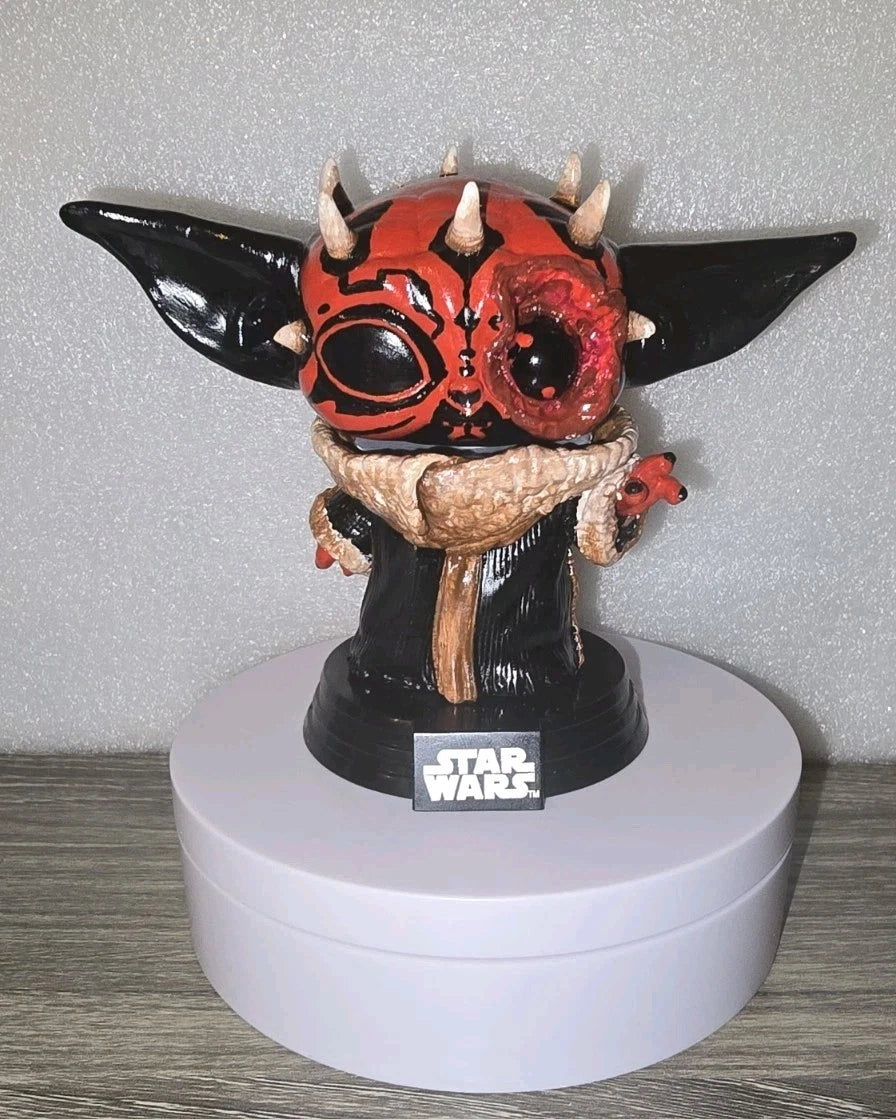 Pop Of The Dead Customs Darth Maul Battle-Damaged Grogu Funko Pop! #368 | Creative Corner Exclusive