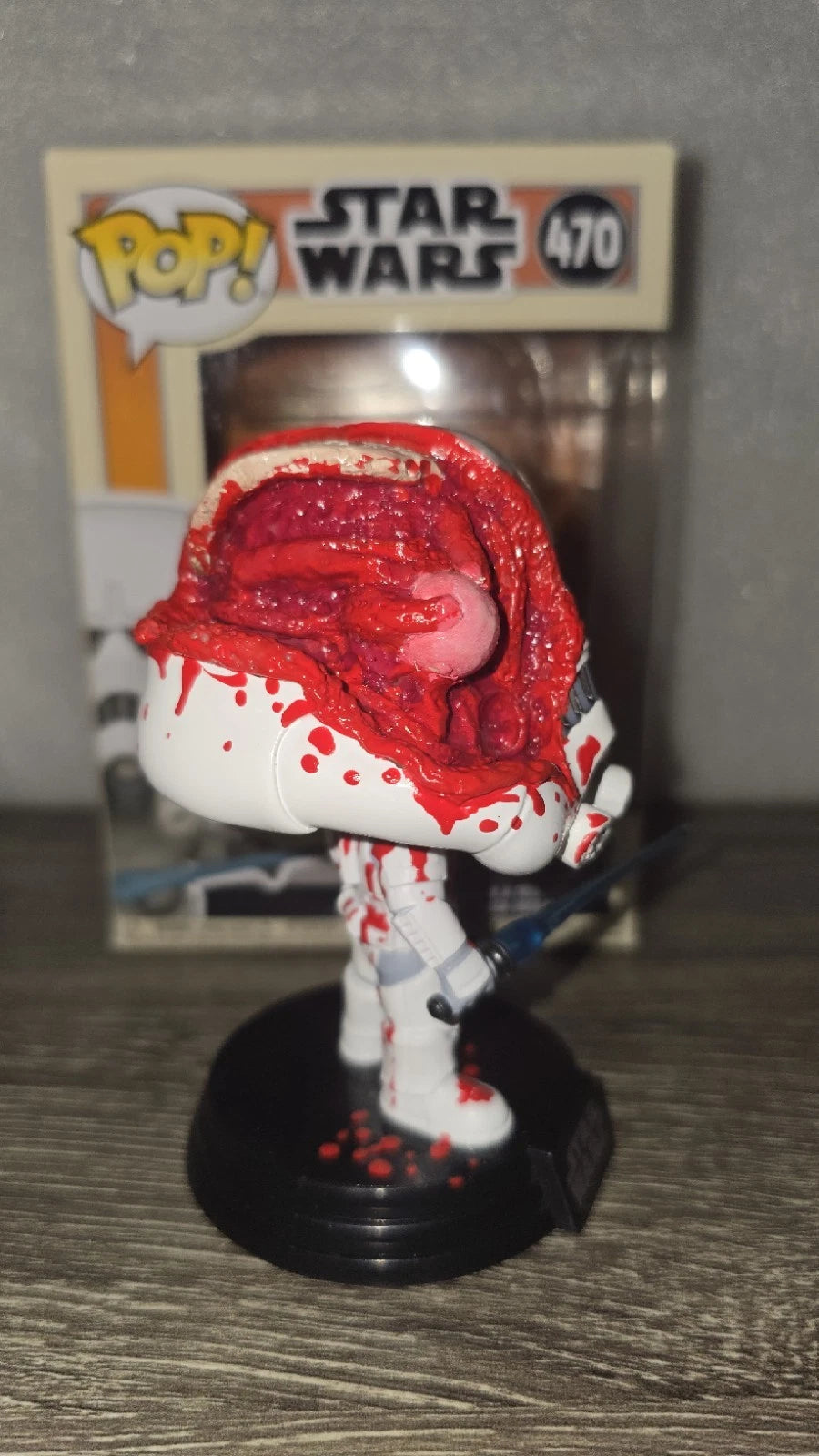 Pop Of The Dead Customs Battle-Damaged Concept Stormtrooper Funko Pop! #470 | Creative Corner Exclusive