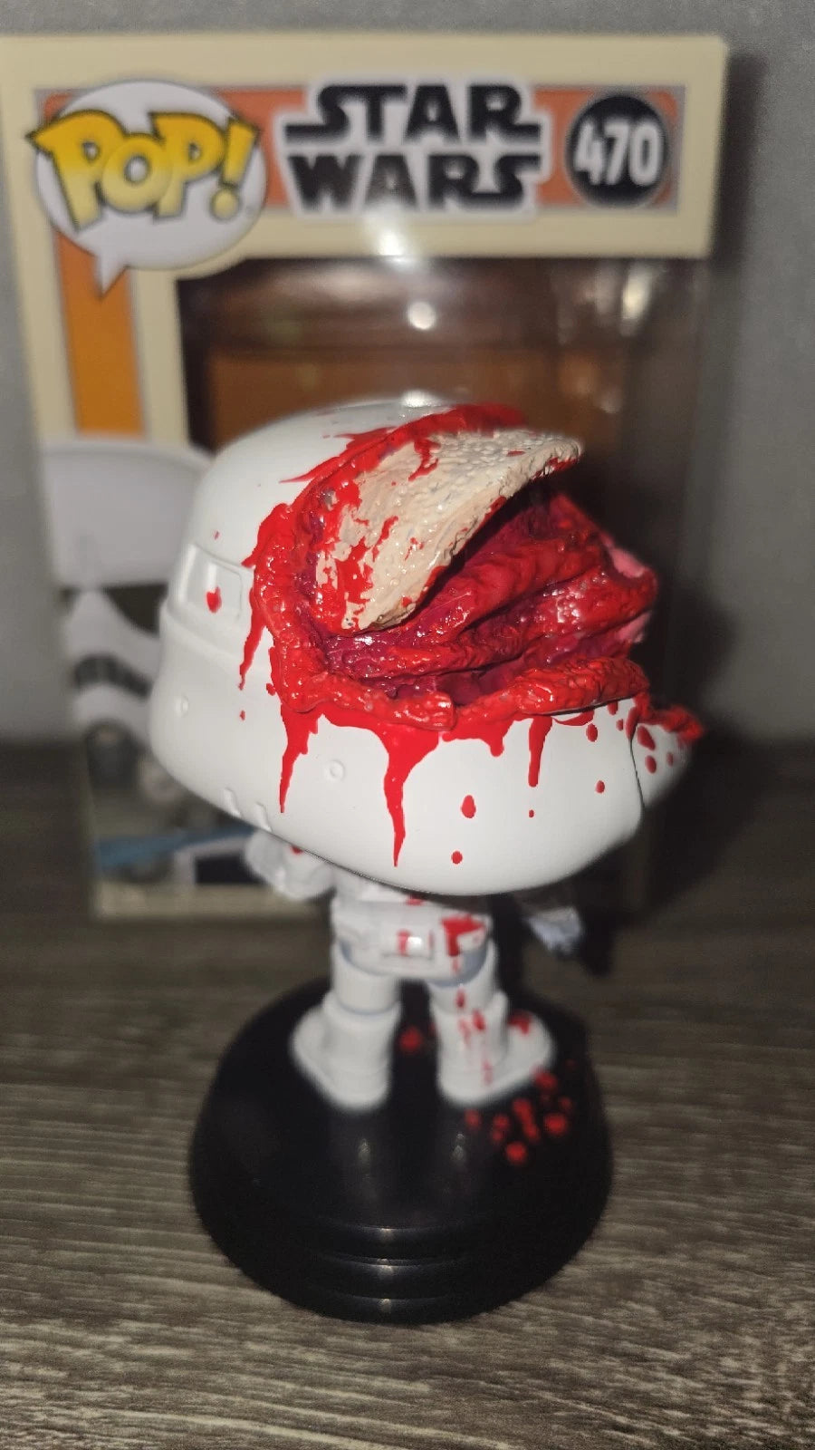 Pop Of The Dead Customs Battle-Damaged Concept Stormtrooper Funko Pop! #470 | Creative Corner Exclusive