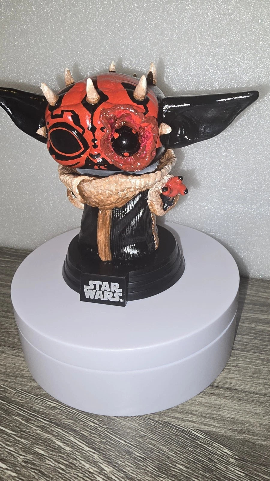 Pop Of The Dead Customs Darth Maul Battle-Damaged Grogu Funko Pop! #368 | Creative Corner Exclusive