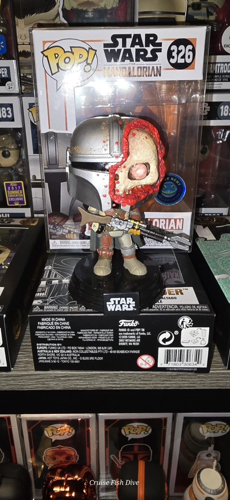 Pop Of The Dead Customs Battle-Damaged Mandalorian Funko Pop! #326 | Creative Corner Exclusive